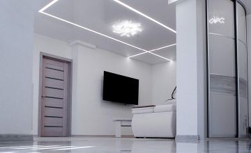 Spanndecken-Beispiel mit glatter Deckenoberfläche – Beispiel für Spanndecken in Wettringen und Umgebung