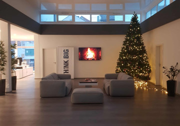 Spanndecke im Wohnzimmer