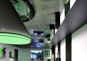 NEU! Spiegel an der Decke aus der Spanndeckenfolie