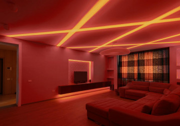 NEU! RGBW Lichtlinien Lichtstreifen an der Spanndecke