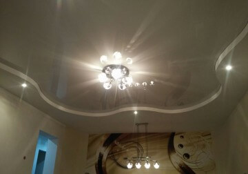 Spanndecken 2 Ebenen Kronleuchte Deckenleuchte Essbereich