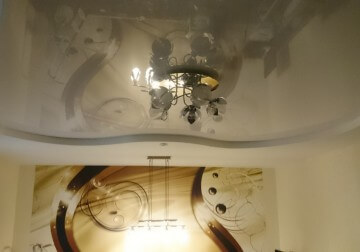 Spanndecken 2 Ebenen Kronleuchte Deckenleuchte Essbereich